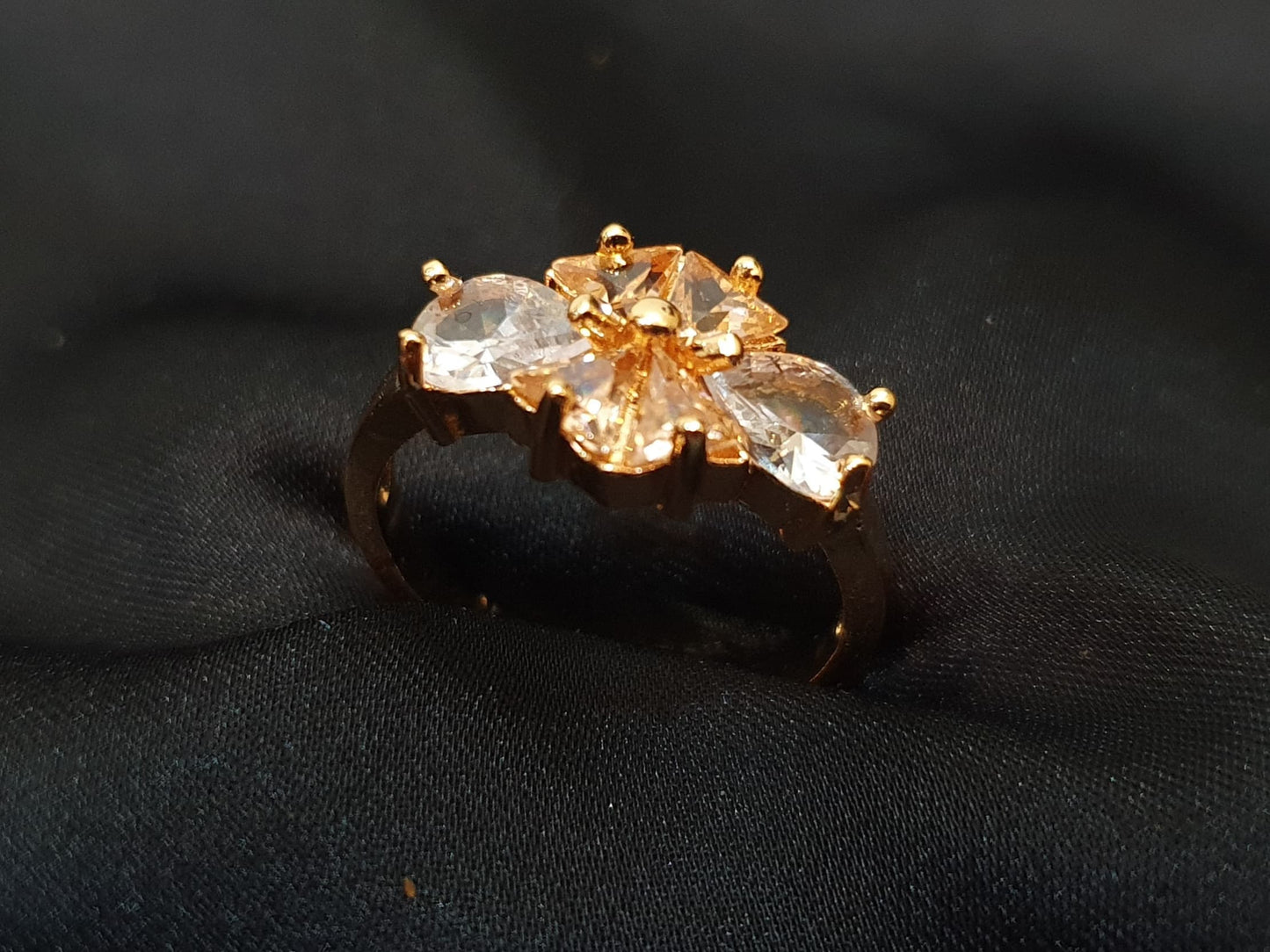 Two Tone Fancy Stone Rings - China Gold