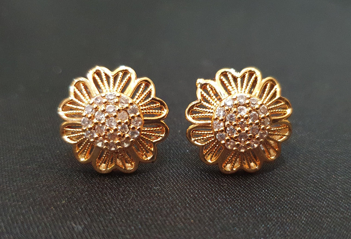 Indian Gold Stud Earrings