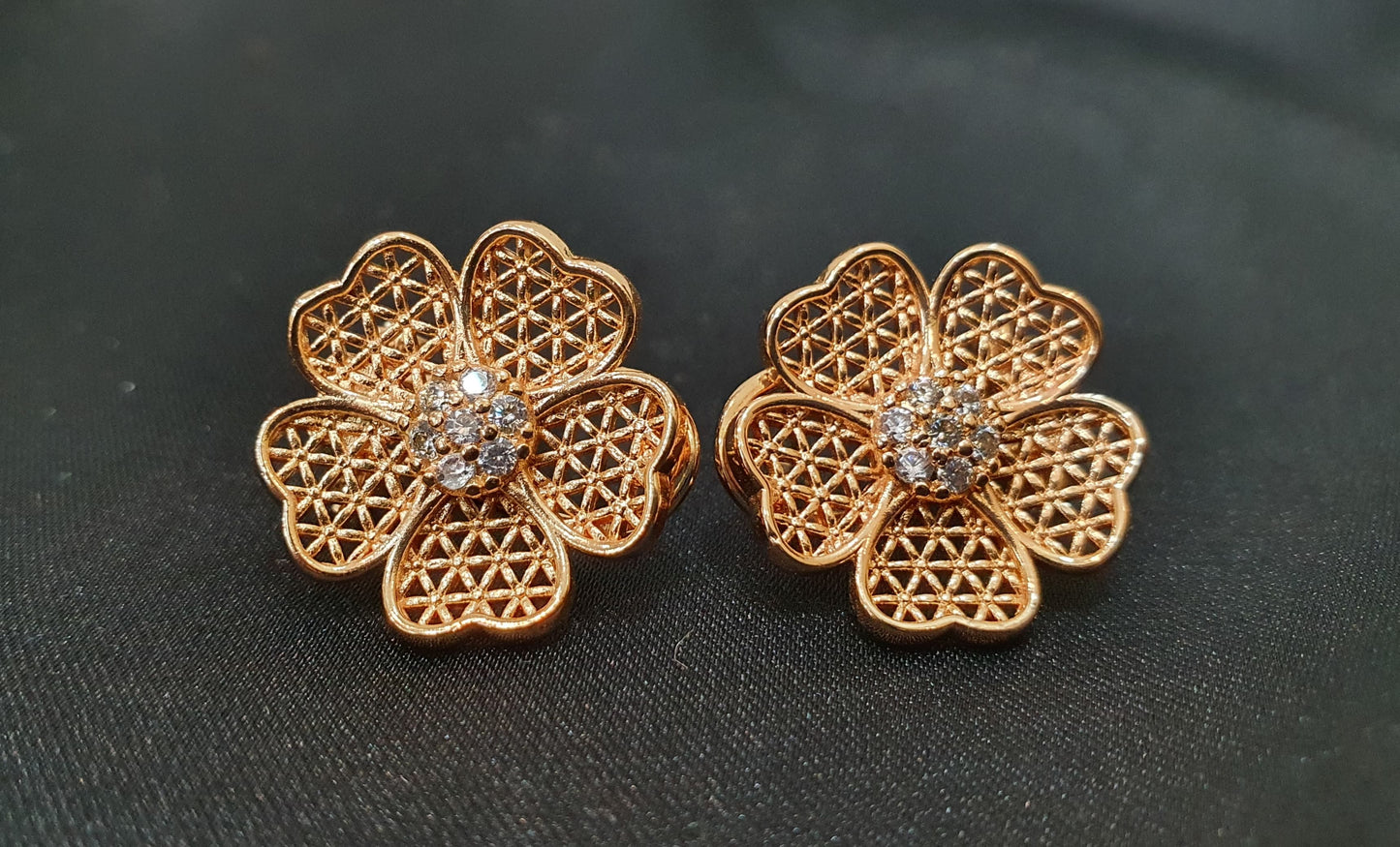 Indian Gold Stud Earrings
